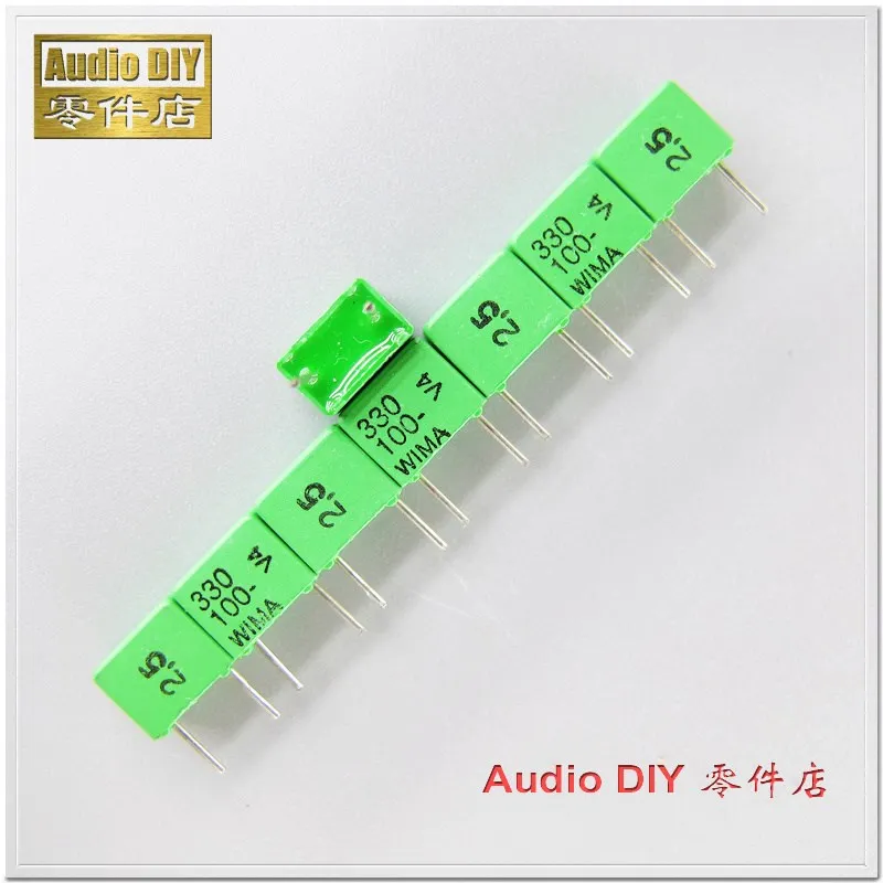 10 шт./50 шт. FKP2 330pF 100 в 100v330pf 2.5% Высокоточный пленочный конденсатор 0.33nF 331 |