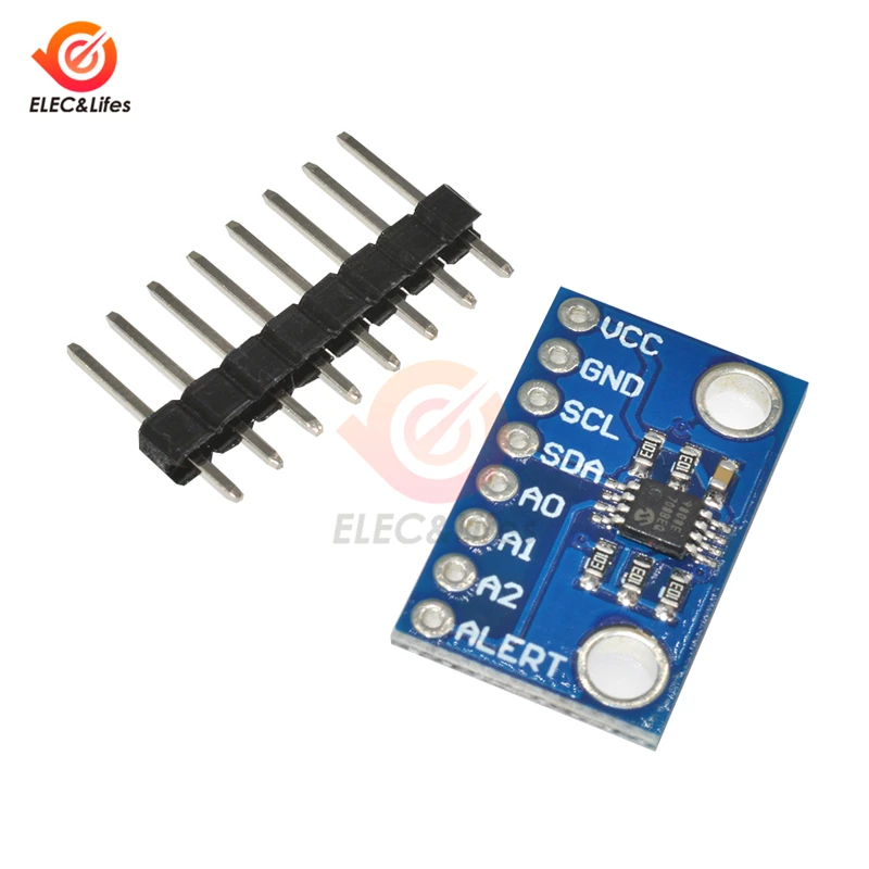 1Pcs High Accuracy Temperature Sensor MCP9808 I2C Breakout Board Module 2.7V-5V Logic Voltage for Arduino DIY Kit
1Pcs High Accuracy Temperature Sensor MCP9808 I2C Breakout Board Module 2.7V-5V Logic Voltage for Arduino DIY Kit