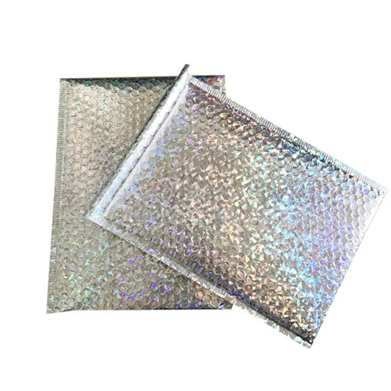 18x13cm Laser Silver Packaging Shipping Bubble Mailer Gold Foil Plastic Padded Envelope Gift Bag Mailing Envelope Bag
18x13cm Laser Silver Packaging Shipping Bubble Mailer Gold Foil Plastic Padded Envelope Gift Bag Mailing Envelope Bag