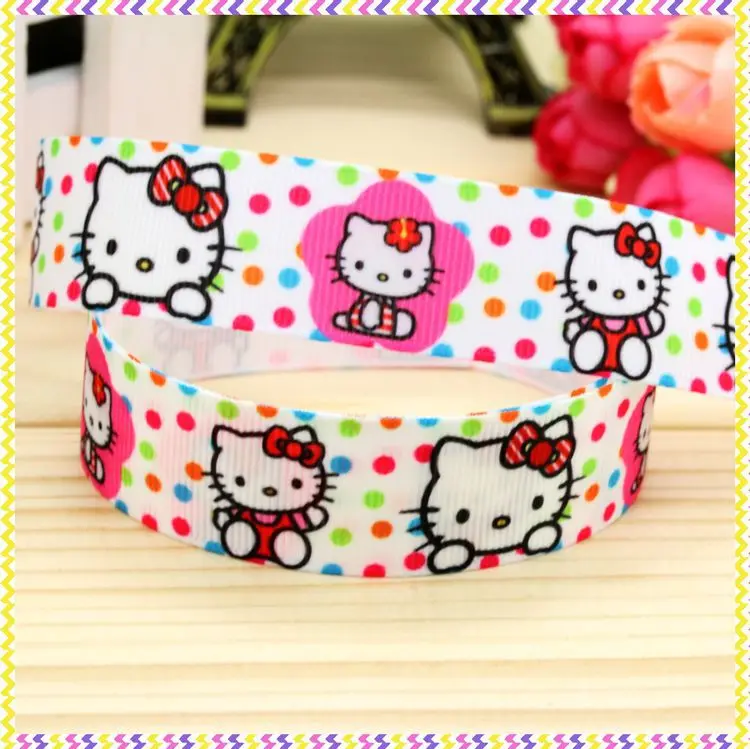 DHK 7/8'' 5yards kitty printed grosgrain ribbon headwear hair bow diy party decoration OEM Wholesale 22mm C919
DHK 7/8'' 5yards kitty printed grosgrain ribbon headwear hair bow diy party decoration OEM Wholesale 22mm C919