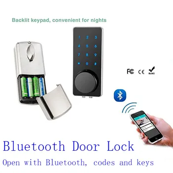 Electronic Keyless Back-lighted Keypad Door Lock Unlock With Bluetooth, Code or Key smart door lock
Electronic Keyless Back-lighted Keypad Door Lock Unlock With Bluetooth, Code or Key smart door lock
