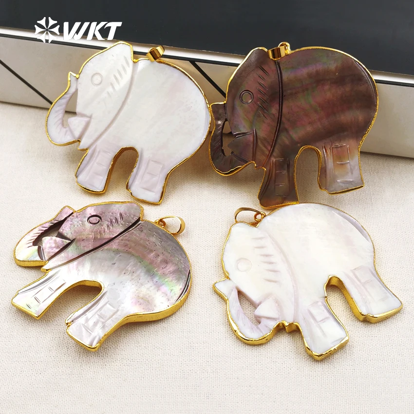WT-P1345 White Shell Elephant Pattern Necklaces Pendants 24K Metal Electroplate Women Jewelry Black Color Charms
WT-P1345 White Shell Elephant Pattern Necklaces Pendants 24K Metal Electroplate Women Jewelry Black Color Charms