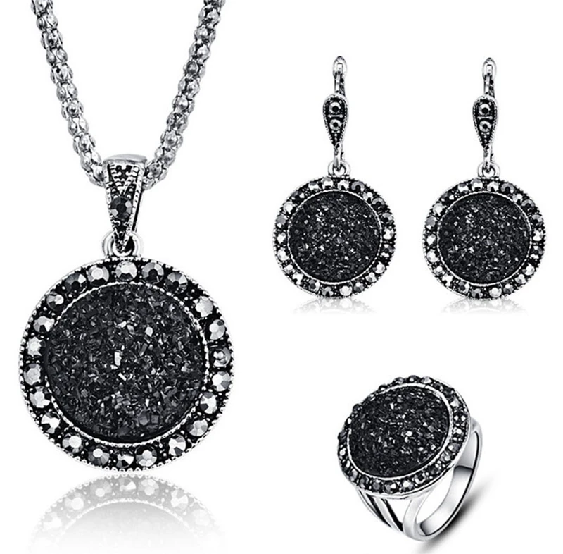 New Black Crystal Earrings For Women Big Drop Long Earrings With Stones Black Party Necklace Earring Set Accessories
New Black Crystal Earrings For Women Big Drop Long Earrings With Stones Black Party Necklace Earring Set Accessories