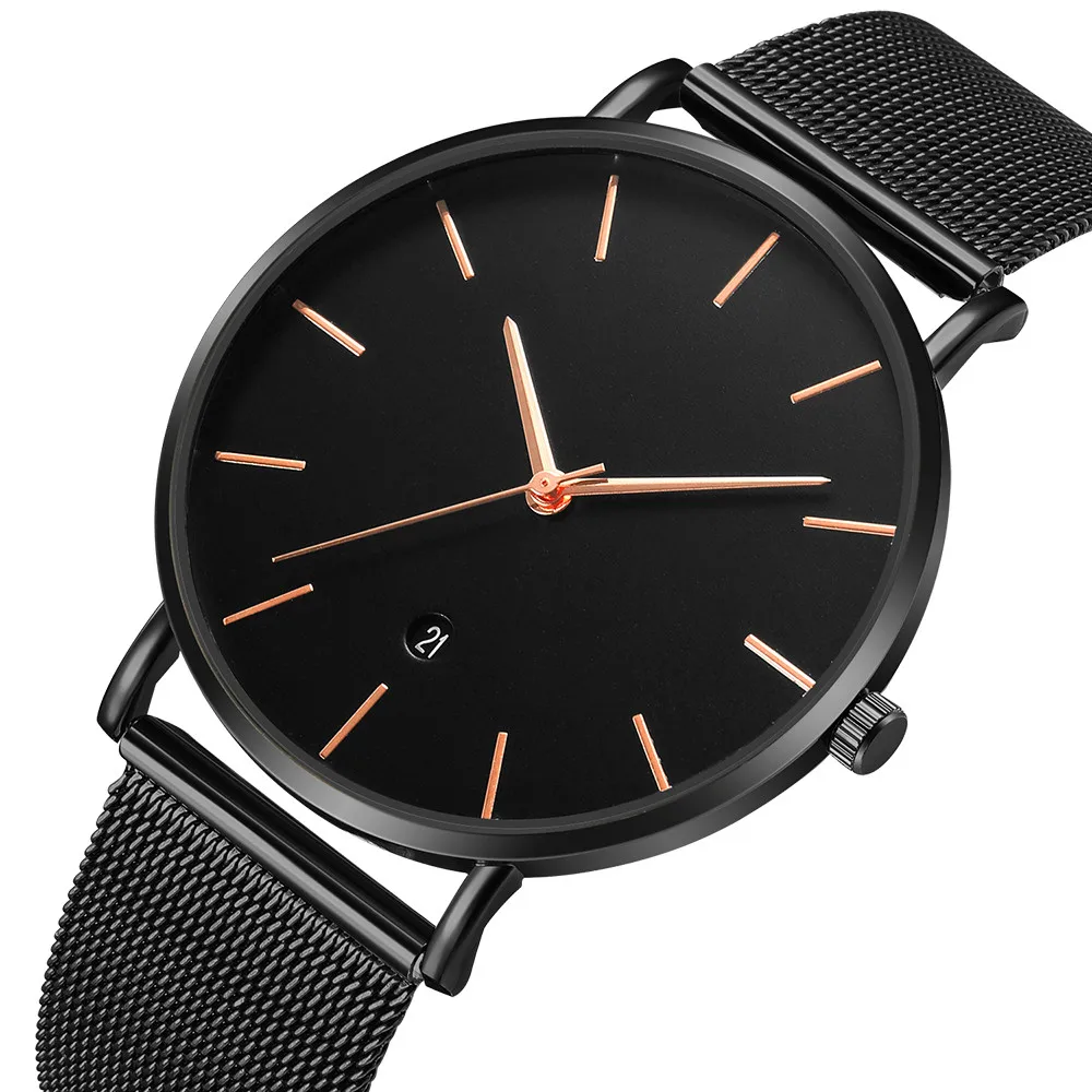 Modern Fashion Women's Watches Black Thin Dial Quartz Mesh Alloy Steel Casual Wristwatch Ladies Business Clock Reloj Mujer@50
Modern Fashion Women's Watches Black Thin Dial Quartz Mesh Alloy Steel Casual Wristwatch Ladies Business Clock Reloj Mujer@50