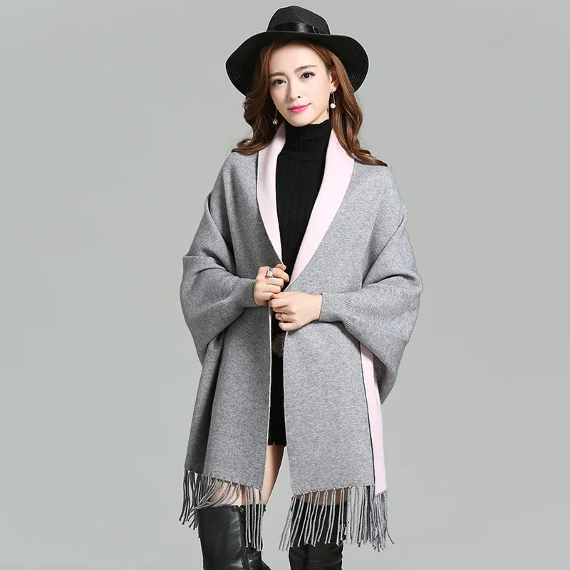 New Women's Elegant Socialite Cashmere Tassel Cardigan Sweaters Batwing Sleeves Scarf Cape Outwear Good Quality
New Women's Elegant Socialite Cashmere Tassel Cardigan Sweaters Batwing Sleeves Scarf Cape Outwear Good Quality