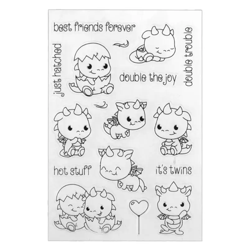Cute Baby Dragons Transparent Silicone Stamps Cartoon Clear Stamps For Scrapbooking Photo Album DIY Crafts Stamp Seal
Cute Baby Dragons Transparent Silicone Stamps Cartoon Clear Stamps For Scrapbooking Photo Album DIY Crafts Stamp Seal