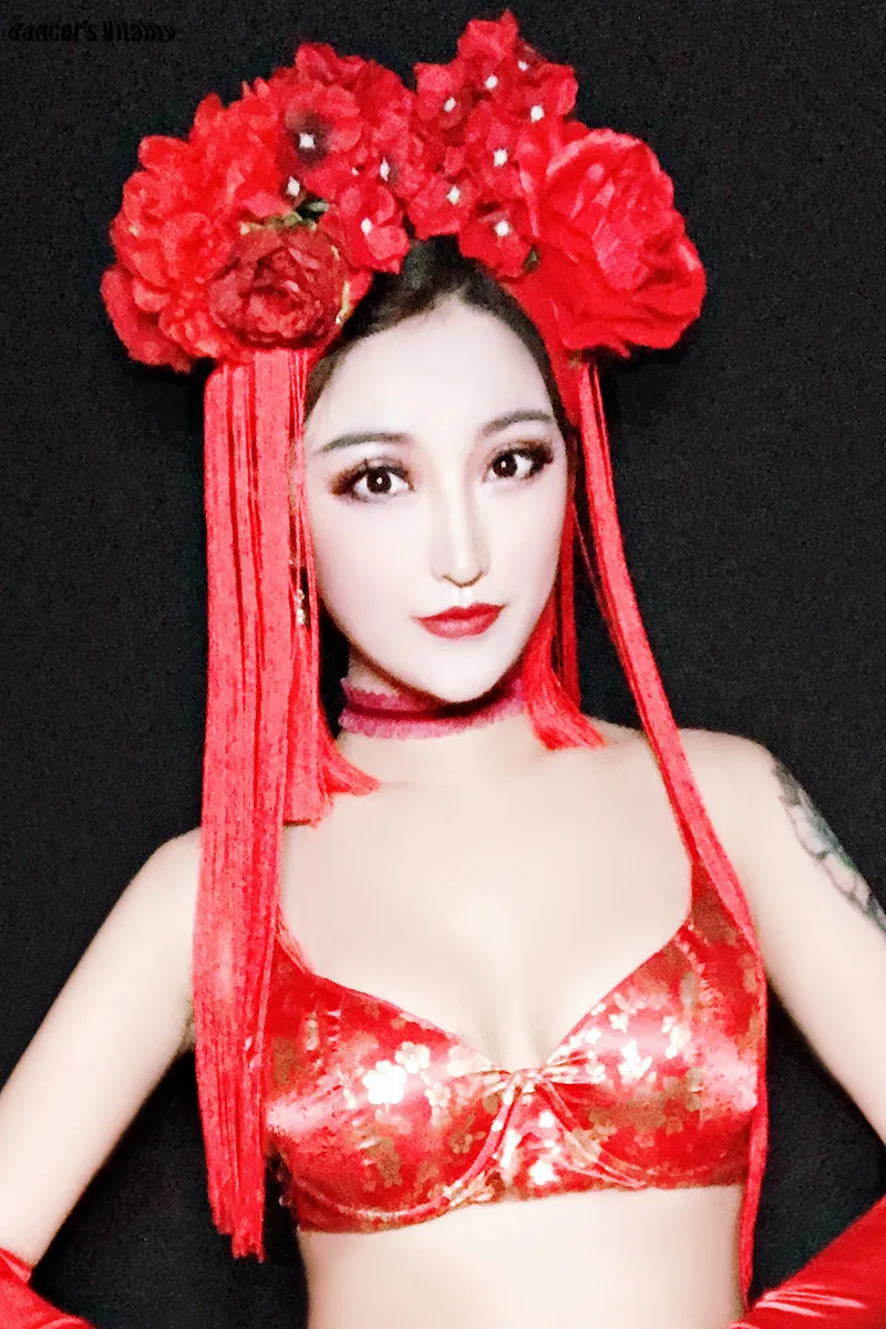 Vintage stage show tiara photo show fashion Chinese style flower tassel hair accessories
Vintage stage show tiara photo show fashion Chinese style flower tassel hair accessories