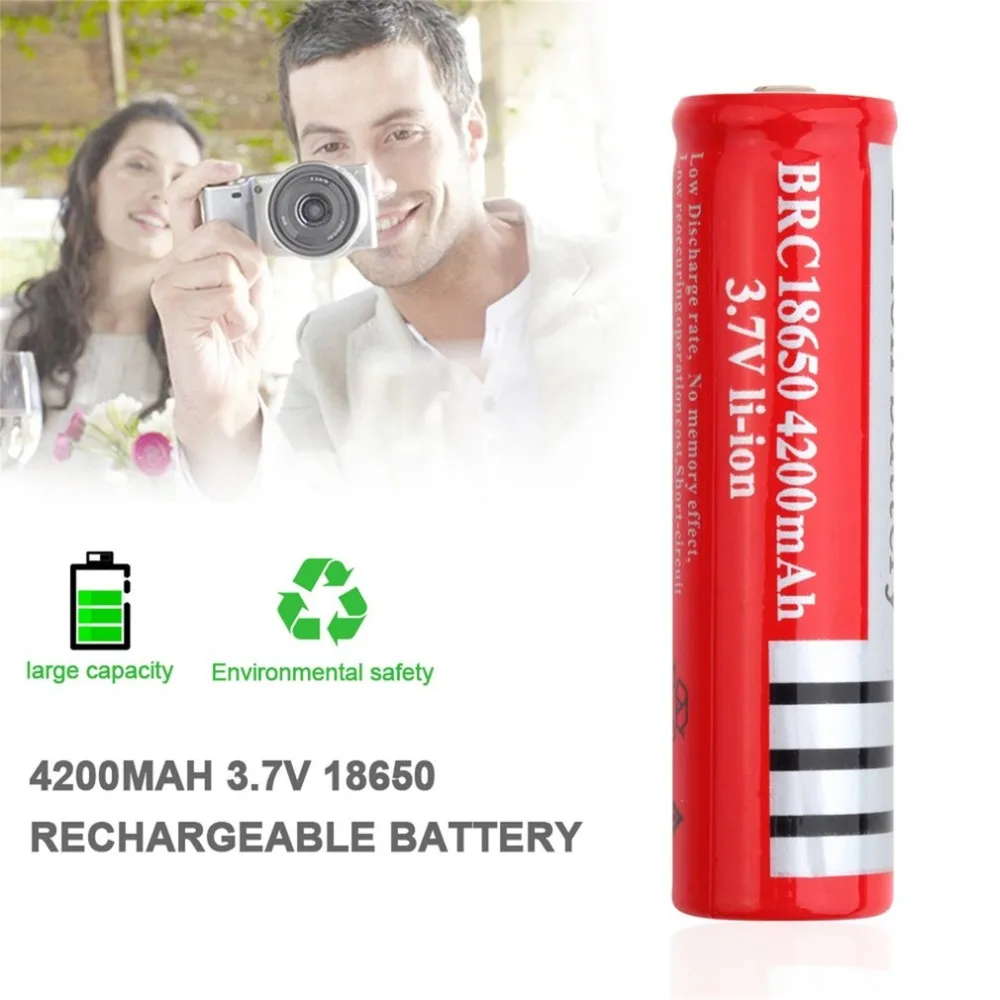 Li-ion 4200mAh Capacity 3.7V Rechargeable Battery for LED Torch Flashlights Red Shell Battery For Torch High-Capacity
Li-ion 4200mAh Capacity 3.7V Rechargeable Battery for LED Torch Flashlights Red Shell Battery For Torch High-Capacity