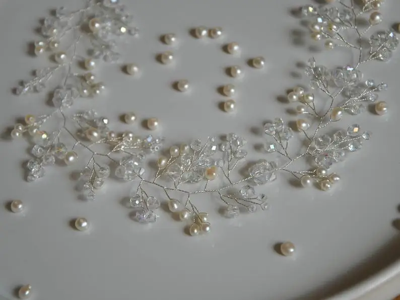 Wedding Hair Vine Bridal Hair Piece Baby Breath Garland Pearl Headpiece Hair Brooch Crystal Hair Comb Bohemian Silver Headband
Wedding Hair Vine Bridal Hair Piece Baby Breath Garland Pearl Headpiece Hair Brooch Crystal Hair Comb Bohemian Silver Headband
