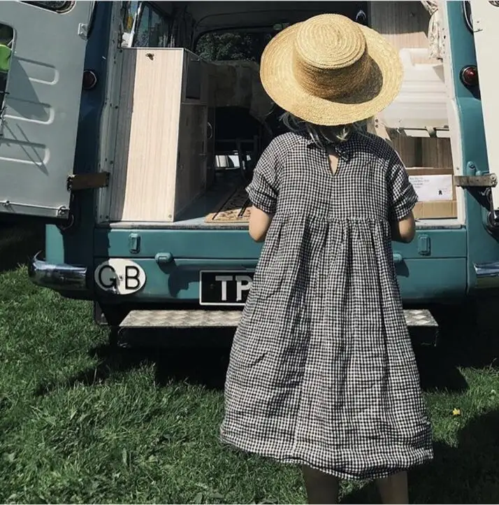 baby girl dress loose cotton linen dresses summer casual kids clothes european american plaid short-sleeved children clothing
baby girl dress loose cotton linen dresses summer casual kids clothes european american plaid short-sleeved children clothing