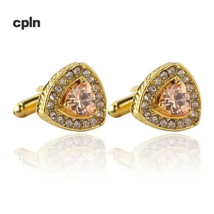 European and American Jewelry Fashion French Business Cufflinks Alloy Zircon Triangle Sleeve Neck Shirt Accessories Cufflinks
European and American Jewelry Fashion French Business Cufflinks Alloy Zircon Triangle Sleeve Neck Shirt Accessories Cufflinks