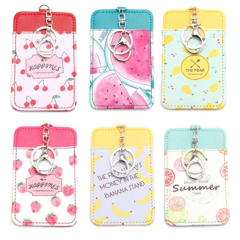 Fashion New Design Women Girl Leather Chic Fruit ID Card Holder Card Bags Badge Key Ring Keychain Stylish
Fashion New Design Women Girl Leather Chic Fruit ID Card Holder Card Bags Badge Key Ring Keychain Stylish