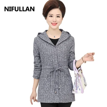 NIFULLAN 5XL Plus Size Mother Sweaters Coat Women Hooded Cardigan Knitted Tops Single-Breasted Long Sleeve Slim Pocket Jumper
NIFULLAN 5XL Plus Size Mother Sweaters Coat Women Hooded Cardigan Knitted Tops Single-Breasted Long Sleeve Slim Pocket Jumper