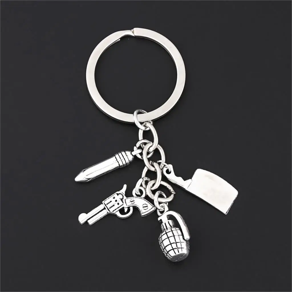 1Pc Gothic 3D Military Gun Charms Keychain Making Metal Weapon Knife Keyring For Men Best Gift Statement Jewelry E2685
1Pc Gothic 3D Military Gun Charms Keychain Making Metal Weapon Knife Keyring For Men Best Gift Statement Jewelry E2685