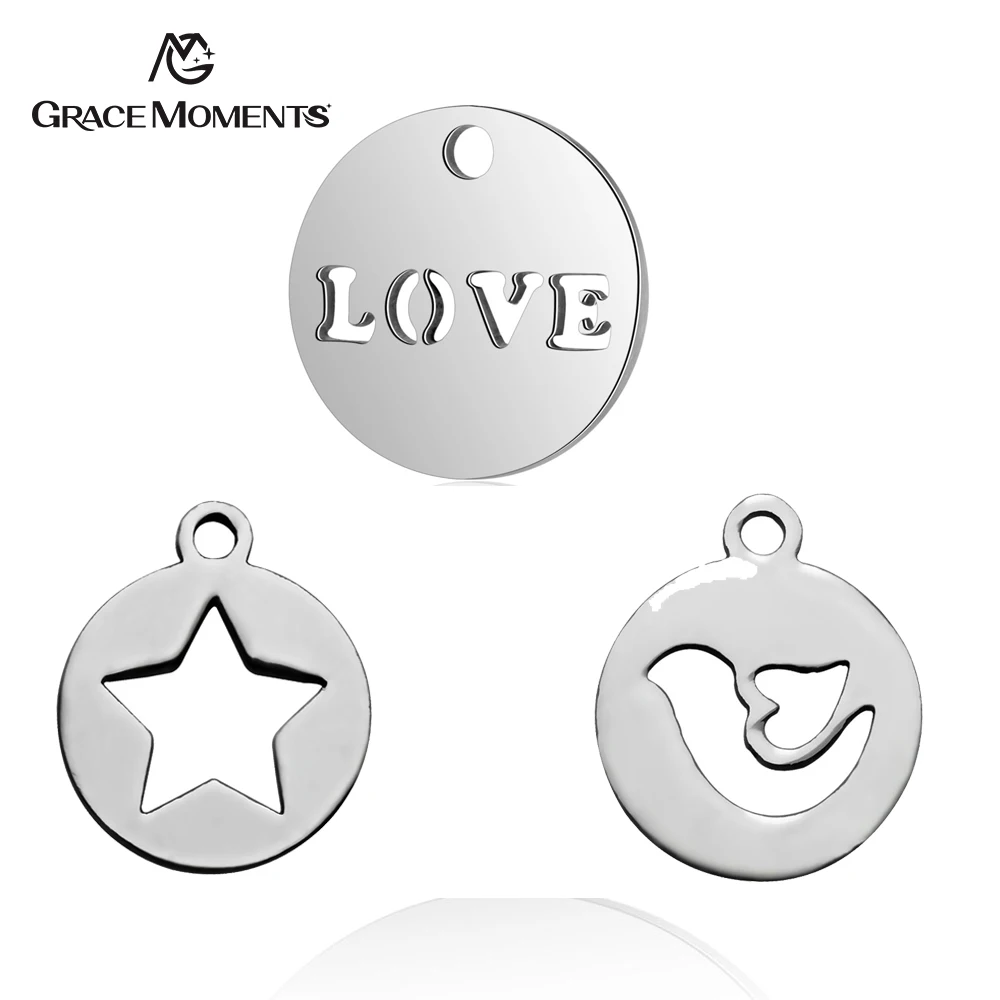 20pcs/lot Grace Moments 316L Stainless Steel Charm Love Pigeon Star Pedant Charms For Jewelry Making DIY Handmade Accessories
20pcs/lot Grace Moments 316L Stainless Steel Charm Love Pigeon Star Pedant Charms For Jewelry Making DIY Handmade Accessories