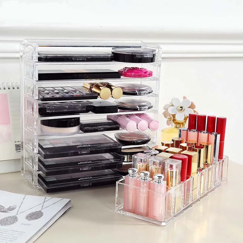 Junejour New Acrylic Makeup Organizer Clear Brush Lipstick Holder Make up Organizer Women Cosmetic Makeup Tools Storage Box Case
Junejour New Acrylic Makeup Organizer Clear Brush Lipstick Holder Make up Organizer Women Cosmetic Makeup Tools Storage Box Case