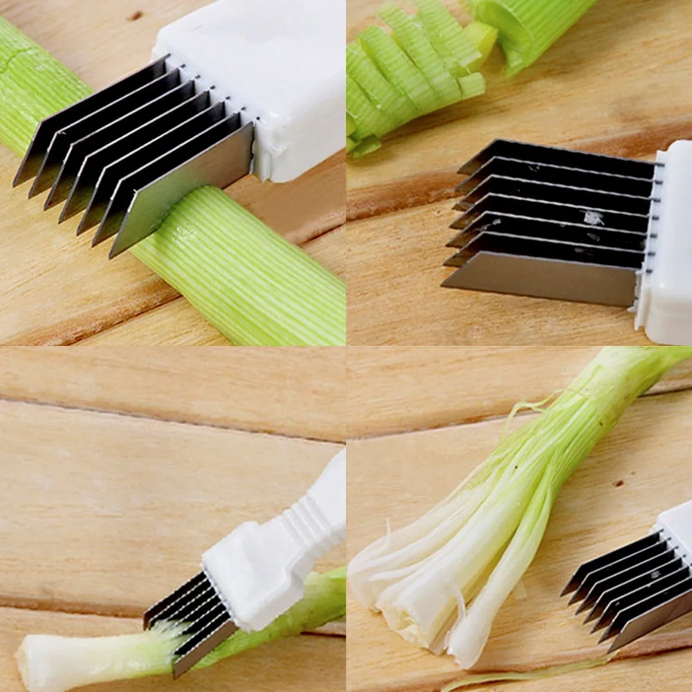 1 pc Hot Stainless Steel Scallion Onion Vegetable Shredder Slicer Cutter Kitchen Gadget new arrival
1 pc Hot Stainless Steel Scallion Onion Vegetable Shredder Slicer Cutter Kitchen Gadget new arrival