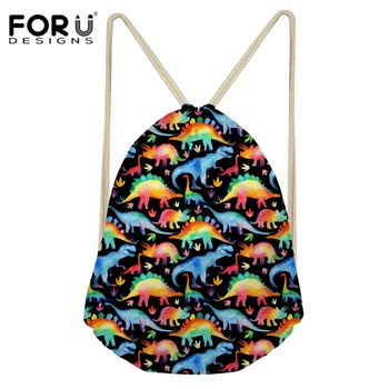 FORUDESIGNS Kids Rainbow Dinosaur Printing Drawstring Bag Women Fashion Drawstring Backpack Shopping String Bag Feminina Mochila
FORUDESIGNS Kids Rainbow Dinosaur Printing Drawstring Bag Women Fashion Drawstring Backpack Shopping String Bag Feminina Mochila