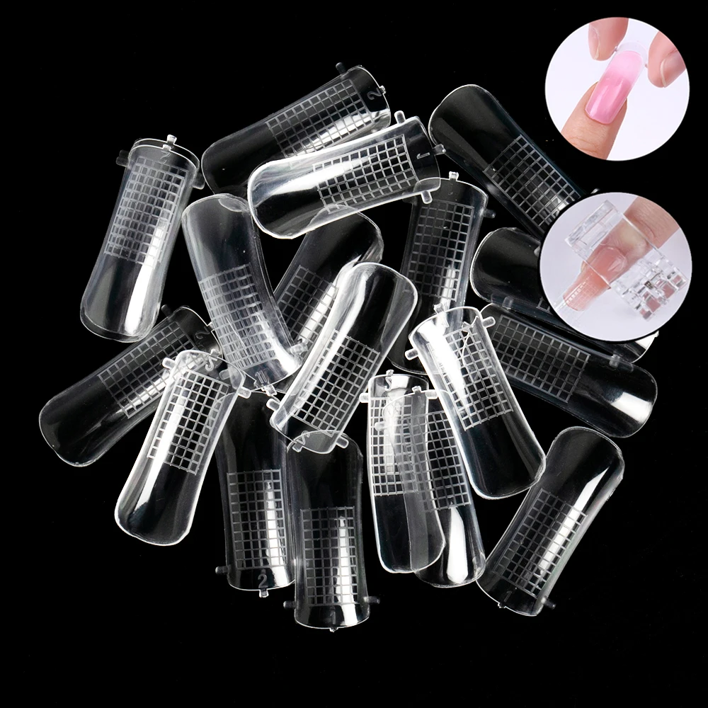 20 pcs Clear False Nails Fake Tips Artificial Full Cover Acrylic False Fake Nails for Quick Building Finger Extension Nail Forms
20 pcs Clear False Nails Fake Tips Artificial Full Cover Acrylic False Fake Nails for Quick Building Finger Extension Nail Forms