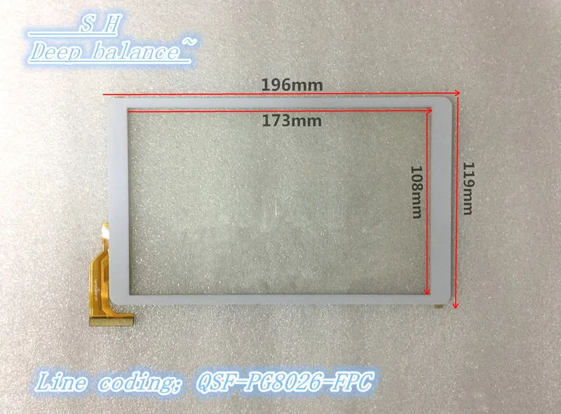 Suitable for 8-inch QSF-PG8026-FPC original tablet computer touch screen capacitance screen handwritten screen
Suitable for 8-inch QSF-PG8026-FPC original tablet computer touch screen capacitance screen handwritten screen