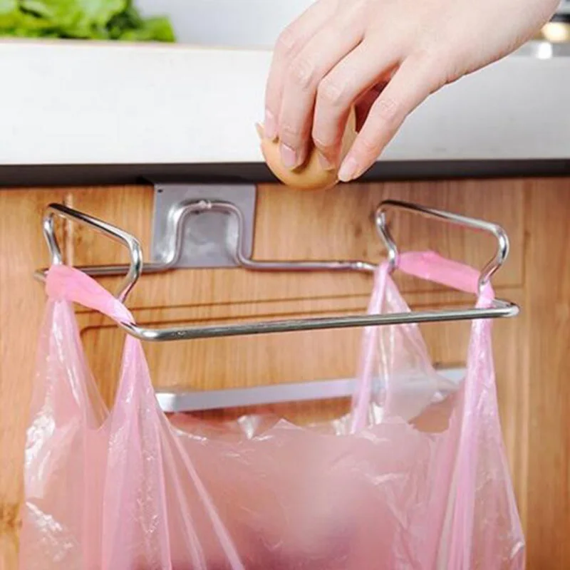 1Pc Stainless Steel Kitchen Garbage Bag Rack Cabinet Door Trash Organizer Holder Closet Storage Hook Wash Cloth Towel Holder
1Pc Stainless Steel Kitchen Garbage Bag Rack Cabinet Door Trash Organizer Holder Closet Storage Hook Wash Cloth Towel Holder