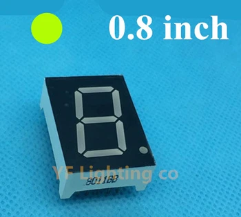 Green 0.8 inch 7 Segment LED Display 1 Bit Digital Tube 0.8" 0.8in Common CATHODE(Nixie tube)
Green 0.8 inch 7 Segment LED Display 1 Bit Digital Tube 0.8" 0.8in Common CATHODE(Nixie tube)