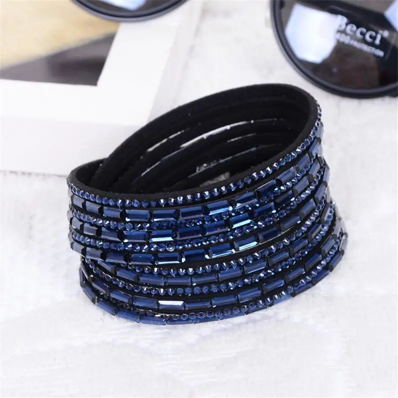 2019 New Fashion Trendy Bracelet Long Crystal Charm Leather Wrap Bracelets & bangles For Women Multilayer Rhinestone Hot Sale
2019 New Fashion Trendy Bracelet Long Crystal Charm Leather Wrap Bracelets & bangles For Women Multilayer Rhinestone Hot Sale