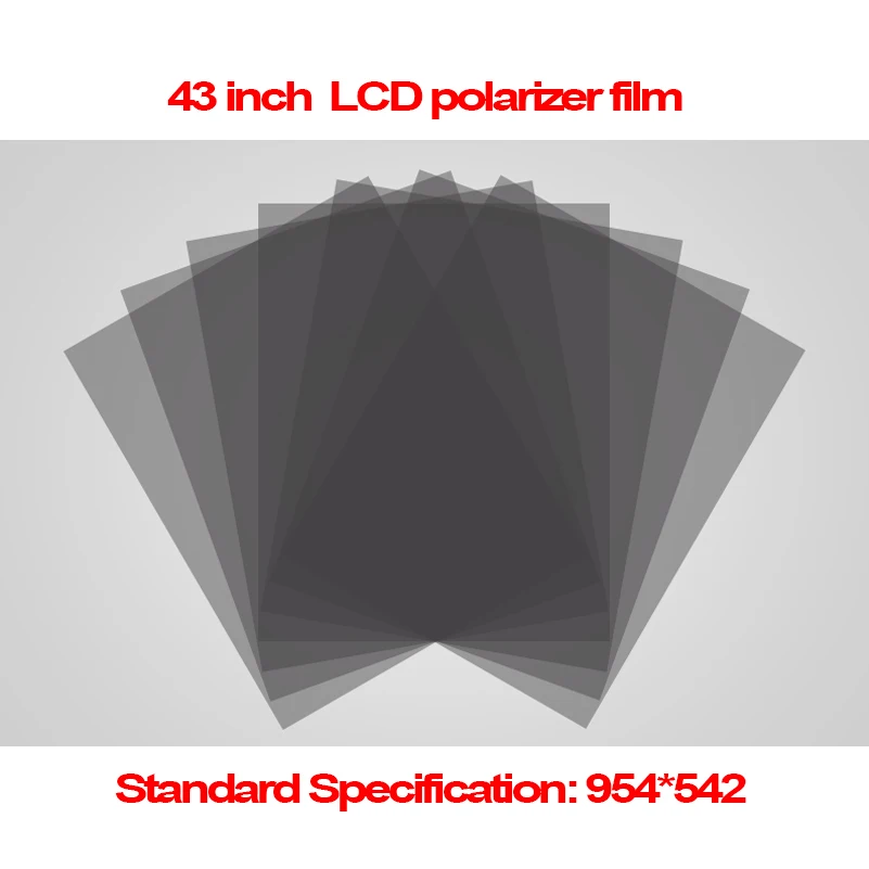 5PCS NEW 43inch 0-90 Degree 954MM*542MM Monitor LCD LED Polarizer Polarizing Film (IPS,TV) for Samsung/LG TFT LCD LED TV
5PCS NEW 43inch 0-90 Degree 954MM*542MM Monitor LCD LED Polarizer Polarizing Film (IPS,TV) for Samsung/LG TFT LCD LED TV