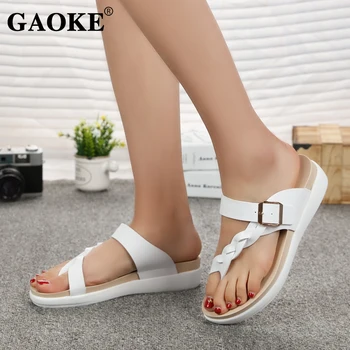 2019 Summer Woman Shoes Woman Slippers Lady Low Heel Beach Shoes Fashion Women Ourdoor Flip Flops Female Platform Footwear 
2019 Summer Woman Shoes Woman Slippers Lady Low Heel Beach Shoes Fashion Women Ourdoor Flip Flops Female Platform Footwear