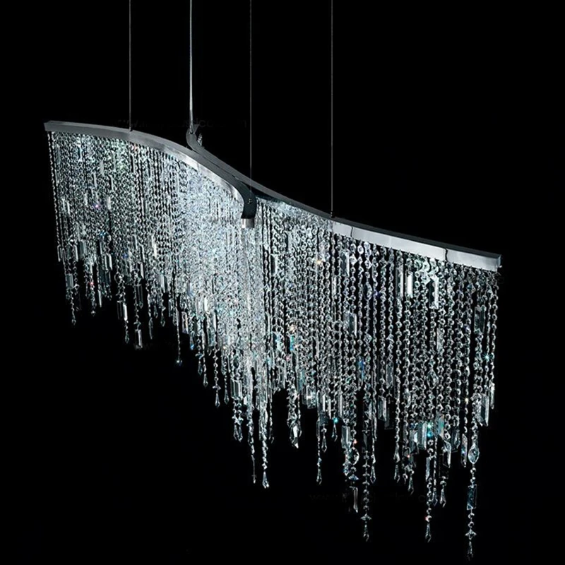 Restaurant crystal LED Lustre chandeliers modern minimalist living room bar Front Desk art hanging lamps chandelier Fixture
Restaurant crystal LED Lustre chandeliers modern minimalist living room bar Front Desk art hanging lamps chandelier Fixture