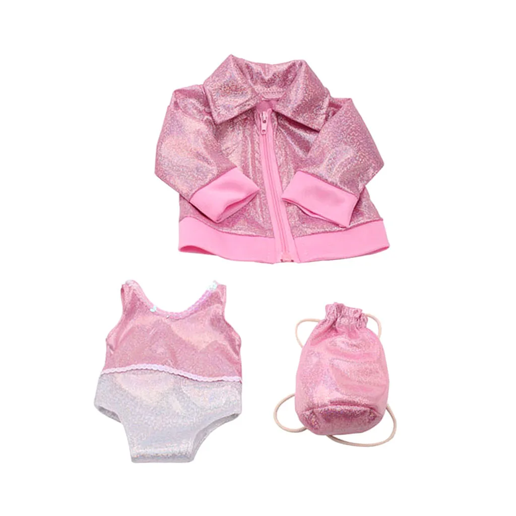 3 Pieces Pink Bling Bling Swimwear Long-sleeve Zipped Coat Packbag Swim Outfit Clothes Dolls Accessories for American Doll
3 Pieces Pink Bling Bling Swimwear Long-sleeve Zipped Coat Packbag Swim Outfit Clothes Dolls Accessories for American Doll