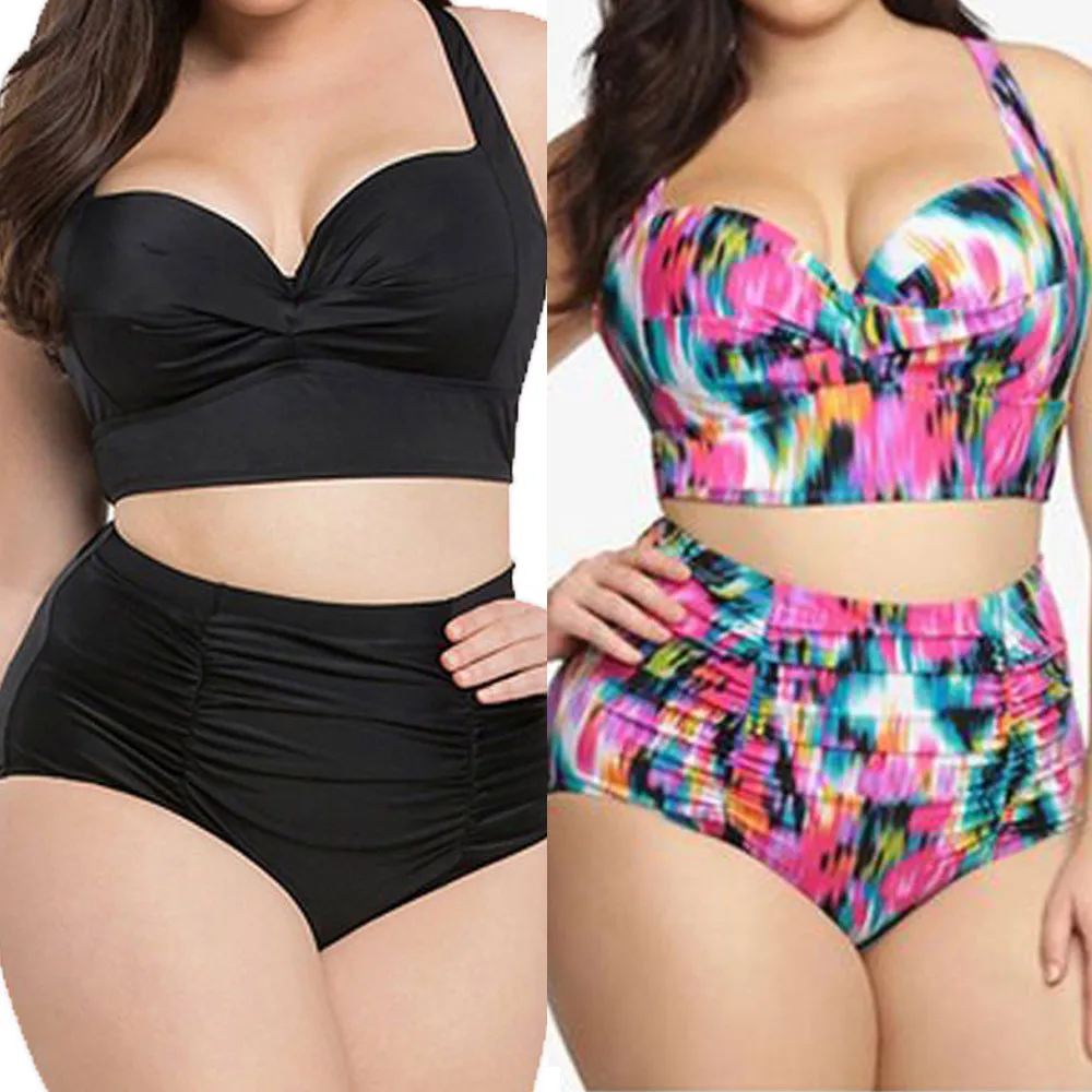 Biquinis feminino 2019 Swimsuits of large sizes High Waist swimwear Plus Size Swimwear XXXXL Print Flower bathing suit women
Biquinis feminino 2019 Swimsuits of large sizes High Waist swimwear Plus Size Swimwear XXXXL Print Flower bathing suit women