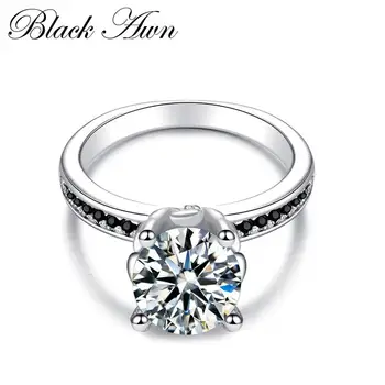 Anillos Mujer Classic 925 Sterling Silver Jewelry Trendy Wedding Rings for Women Engagement Ring Femme Bijoux Bague Femme C073
Anillos Mujer Classic 925 Sterling Silver Jewelry Trendy Wedding Rings for Women Engagement Ring Femme Bijoux Bague Femme C073