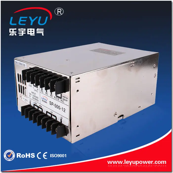 PFC function high efficiency 500w 12v power supply universal AC input SP-500-12 OEM available
PFC function high efficiency 500w 12v power supply universal AC input SP-500-12 OEM available