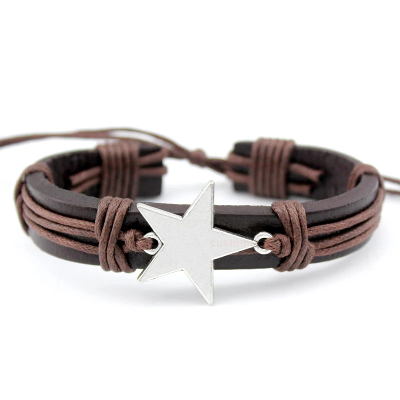 Star Crown Arrow Handcuffs Dog Bones Paw Fish Turtle Tortoise Scissors Skull Dragon Charm Leather Bracelets Women Men Jewelry
Star Crown Arrow Handcuffs Dog Bones Paw Fish Turtle Tortoise Scissors Skull Dragon Charm Leather Bracelets Women Men Jewelry