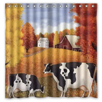 Hot New 180x180cm Cow Waterproof Fabric Bathroom Shower Curtain Bath Curtains With 12pcs Hooks Rings
Hot New 180x180cm Cow Waterproof Fabric Bathroom Shower Curtain Bath Curtains With 12pcs Hooks Rings
