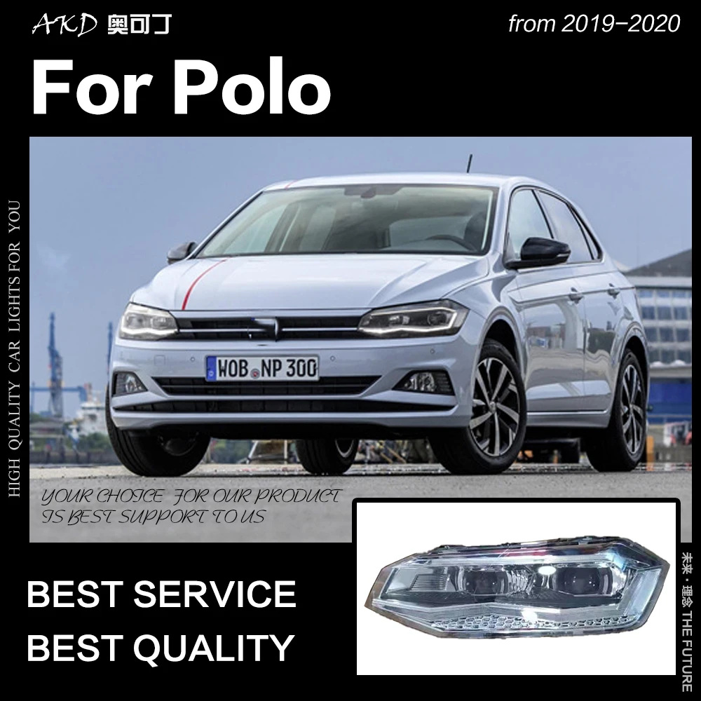 AKD Car Styling for VW Polo Headlights 2019-2020 New Polo LED Headlight DRL Head Lamp Low Beam High Beam ALL LED Accessories
AKD Car Styling for VW Polo Headlights 2019-2020 New Polo LED Headlight DRL Head Lamp Low Beam High Beam ALL LED Accessories