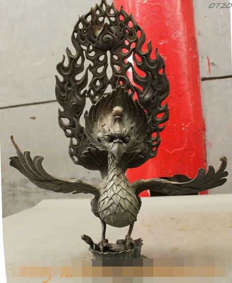 bi003138 12" Folk Chinese Pure Bronze Technics Buddhism Redpoll Garuda Buddha Statue
bi003138 12" Folk Chinese Pure Bronze Technics Buddhism Redpoll Garuda Buddha Statue