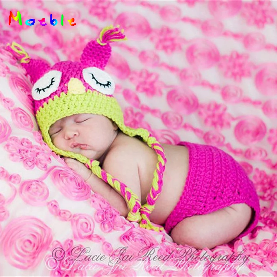 Crochet Hot Pink Owl Hat&Diaper Set Baby Crochet Photography Props Knitted Baby Costume Newborn Shower Gift Clothes MZS-14002
Crochet Hot Pink Owl Hat&Diaper Set Baby Crochet Photography Props Knitted Baby Costume Newborn Shower Gift Clothes MZS-14002