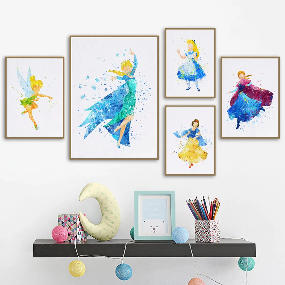 Wall Art Canvas Painting Snow White Pixie Girl Princess Cartoon Nordic Posters And Prints Watercolor Wall Pictures For Kids Room
Wall Art Canvas Painting Snow White Pixie Girl Princess Cartoon Nordic Posters And Prints Watercolor Wall Pictures For Kids Room