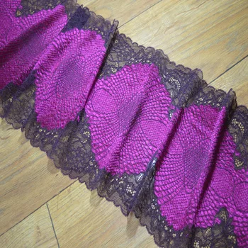 22cm 2yds/lot shiny Rose-carmine Handmade Hair Decoration Wide Elastic Stretch Lace Trim wedding dress skirt lace trim17031808
22cm 2yds/lot shiny Rose-carmine Handmade Hair Decoration Wide Elastic Stretch Lace Trim wedding dress skirt lace trim17031808