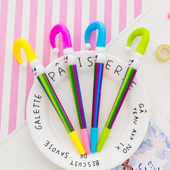 24 pcs/lot Creative Snowman umbrell gel pen for writing Cute rainbow black ink neutral pen Stationery gift school supplies
24 pcs/lot Creative Snowman umbrell gel pen for writing Cute rainbow black ink neutral pen Stationery gift school supplies