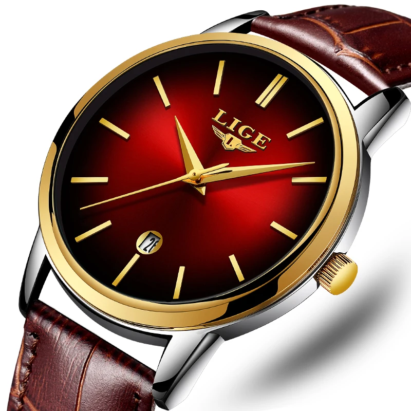 LIGE Women's Top Brand Luxury Watches Fashion Leather Simple Watch Waterproof Sports Automatic Date Quartz Clock Women Watch+Box
LIGE Women's Top Brand Luxury Watches Fashion Leather Simple Watch Waterproof Sports Automatic Date Quartz Clock Women Watch+Box