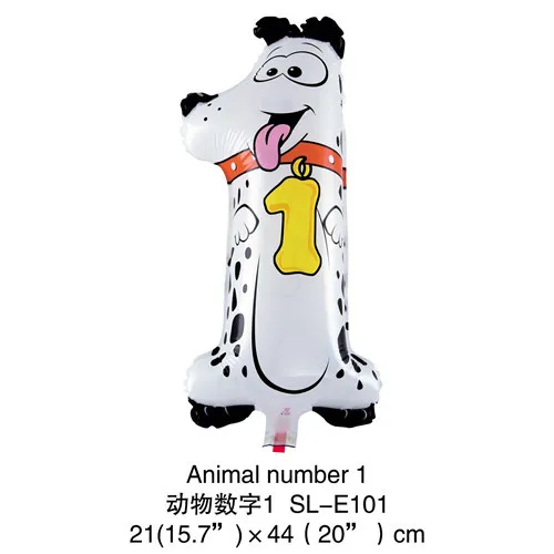 Animals Number Foil Balloons 10pcs New Arrival air balloons wedding Birthday party Decorations kids Numbers Air Balls baby toys (1)