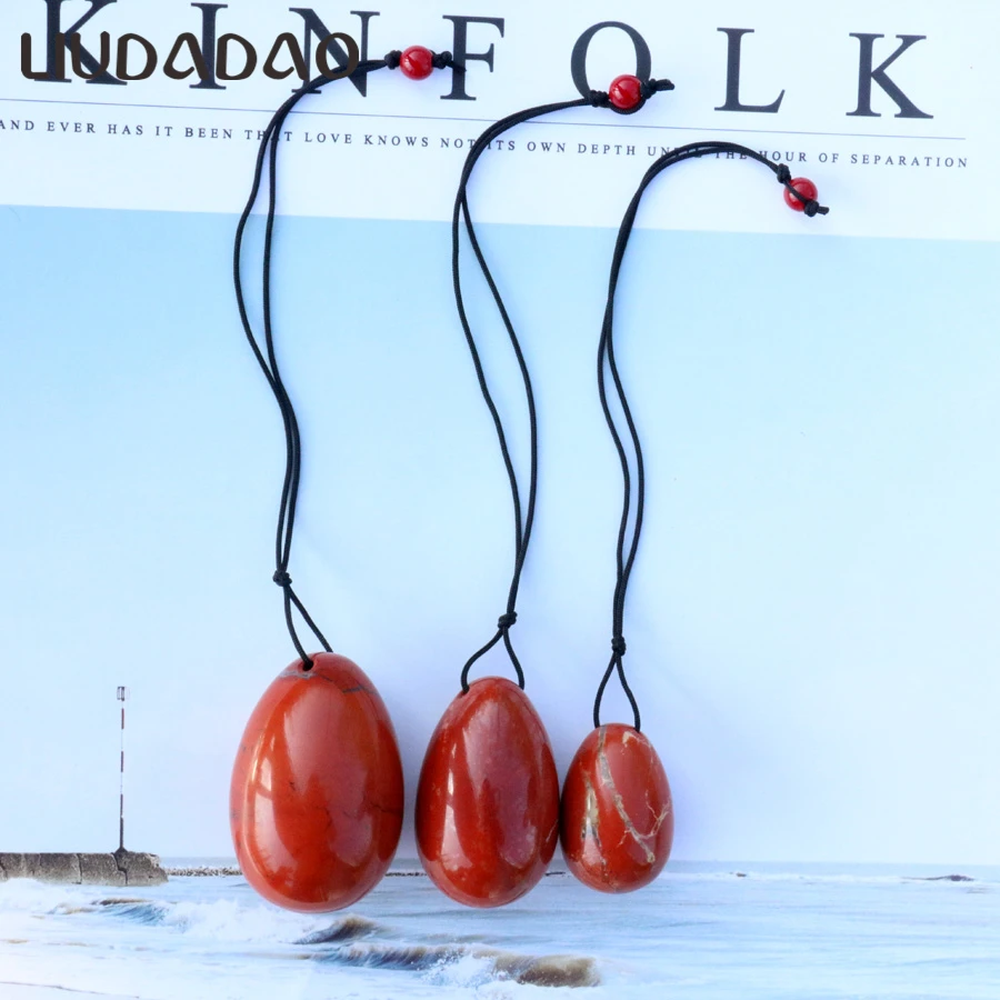 Natural Red Jasper Ben Wa Ball Eggs with beads Small Large Set Yoni Eggs Postpartum repair Muscle Exerciser Tightening Vaginal
Natural Red Jasper Ben Wa Ball Eggs with beads Small Large Set Yoni Eggs Postpartum repair Muscle Exerciser Tightening Vaginal
