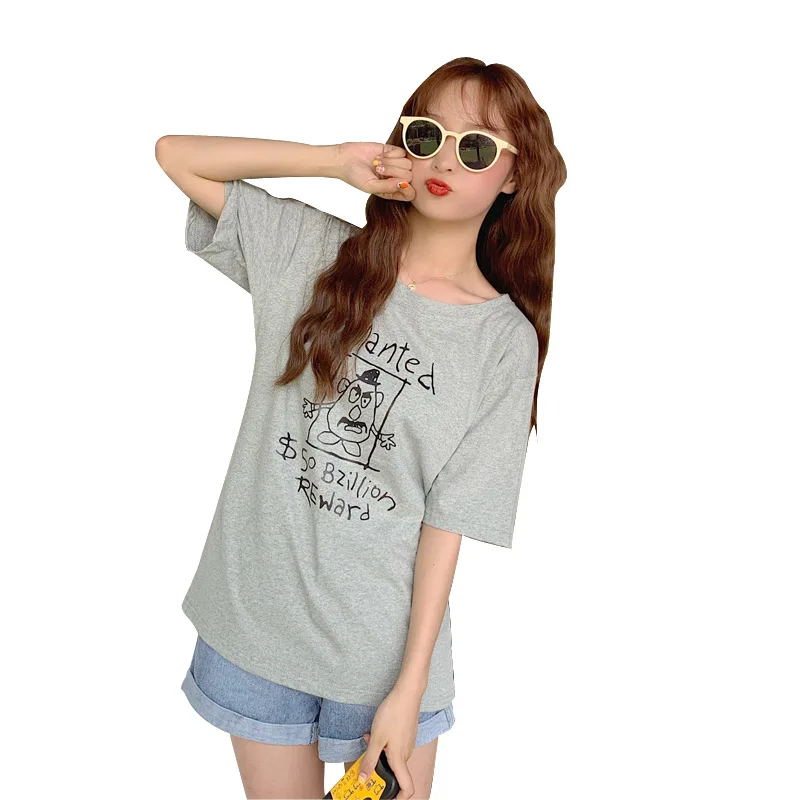 ZXQJ Chao brand short sleeve T-shirt women 2019 new Korean version of loose summer cec Hong Kong flavor long ins net red clothes
ZXQJ Chao brand short sleeve T-shirt women 2019 new Korean version of loose summer cec Hong Kong flavor long ins net red clothes