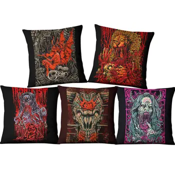 Terror devil Pillowcase Punk Bohemia Paisley Skull Cushion Cover Cotton Linen Size 45*45 Printed Throw Pillows Decorative Cojine
Terror devil Pillowcase Punk Bohemia Paisley Skull Cushion Cover Cotton Linen Size 45*45 Printed Throw Pillows Decorative Cojine