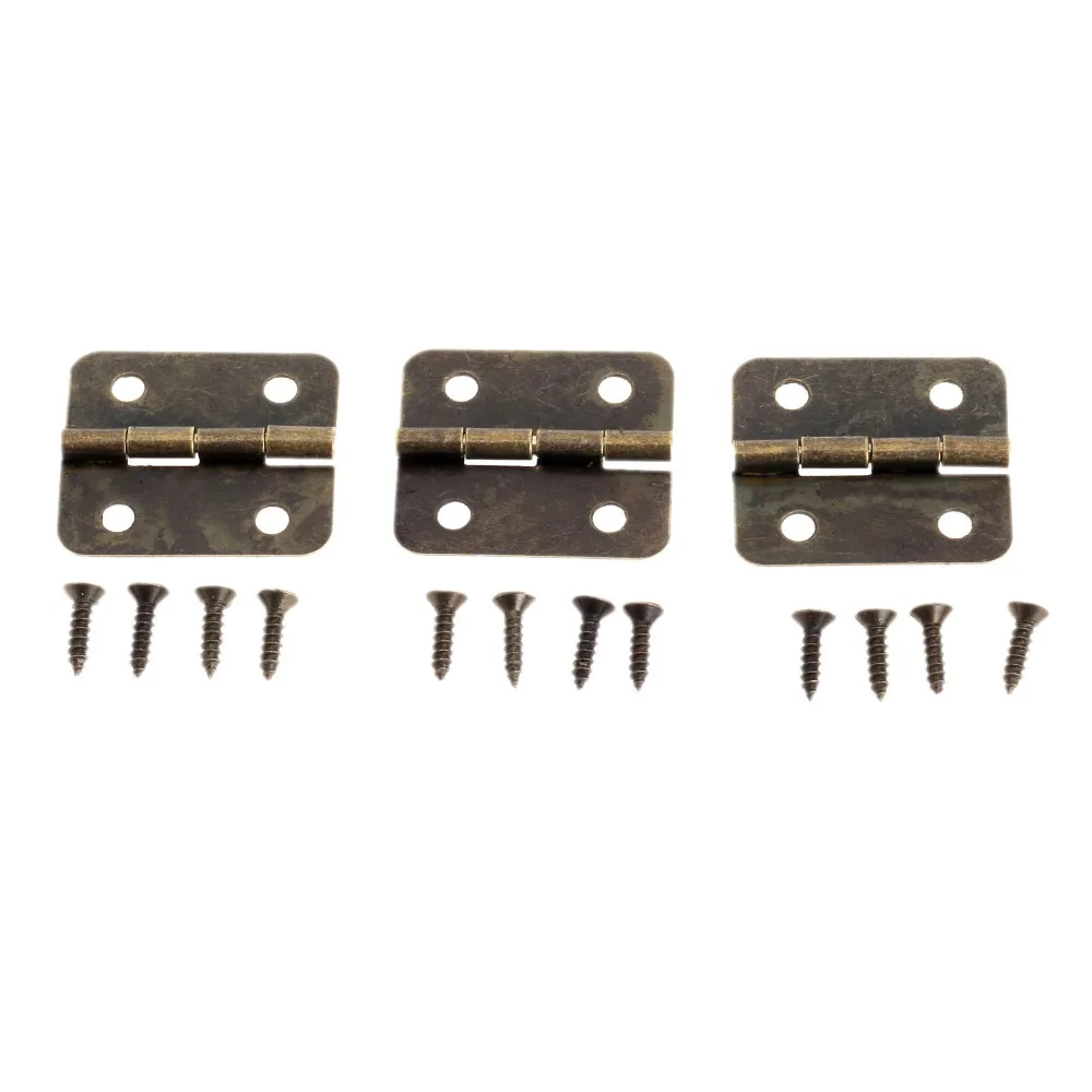 12Pcs 19x16mm Antique Door Hinges For Wood Cabinet Drawer Jewellery Box Iron Bronze Dollhouse Furniture Hinge Furniture Hardware
12Pcs 19x16mm Antique Door Hinges For Wood Cabinet Drawer Jewellery Box Iron Bronze Dollhouse Furniture Hinge Furniture Hardware