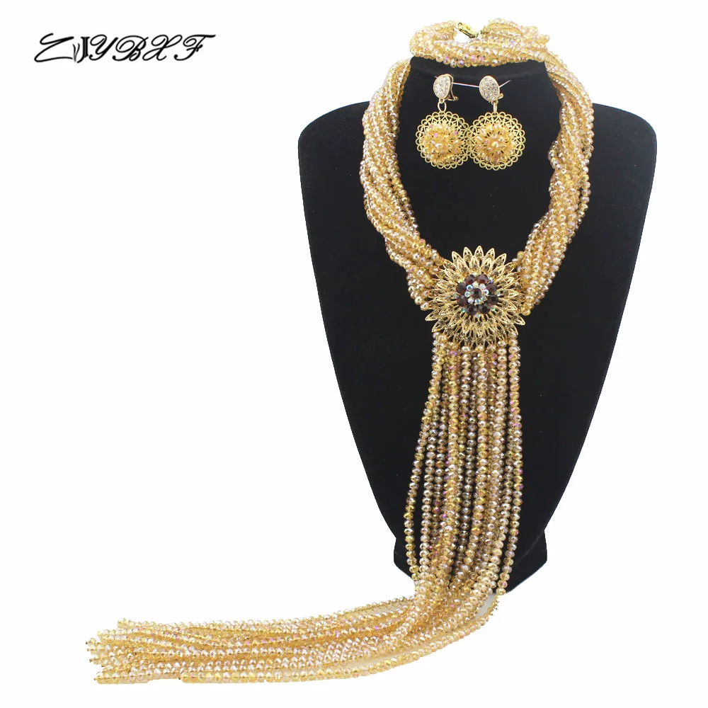 Handmade Crystal Women Necklaces Costume Jewelry Nigerian Wedding African Beads Jewelry Set HD6819
Handmade Crystal Women Necklaces Costume Jewelry Nigerian Wedding African Beads Jewelry Set HD6819