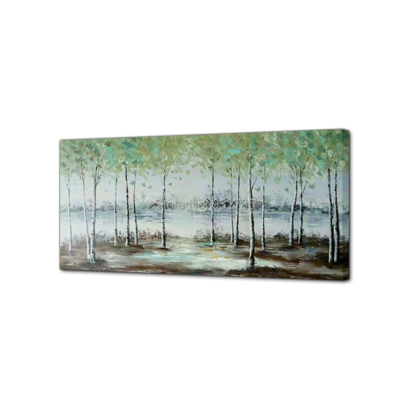 Hand-Painted-Green-Forest-Oil-Painting-Trees-Wall-Picture-Large-Canvas-Art-Living-Room-Bedroom-Decoration (4)